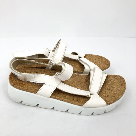 ALEGRIA Women's Henna Strappy Sandal EU 38 US 8-8.5 White Vegan Leather EUC - Picture 2 of 10